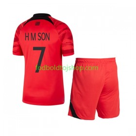 Sydkorea Son Heung-min 7 Børn Hjemme trøje World Cup 2022 S/S (+ Korte bukser)